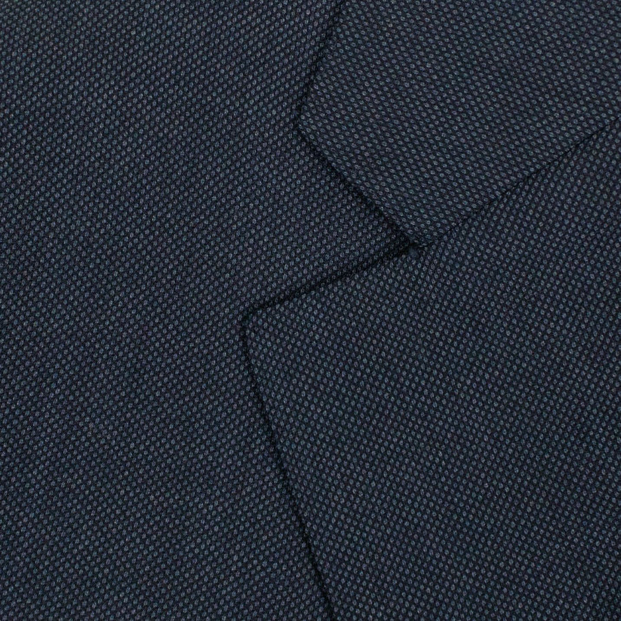 Wool Two Button Suit - Navy Blue