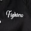 Fighters Embroidered Baseball Varsity Jacket - Black / Red