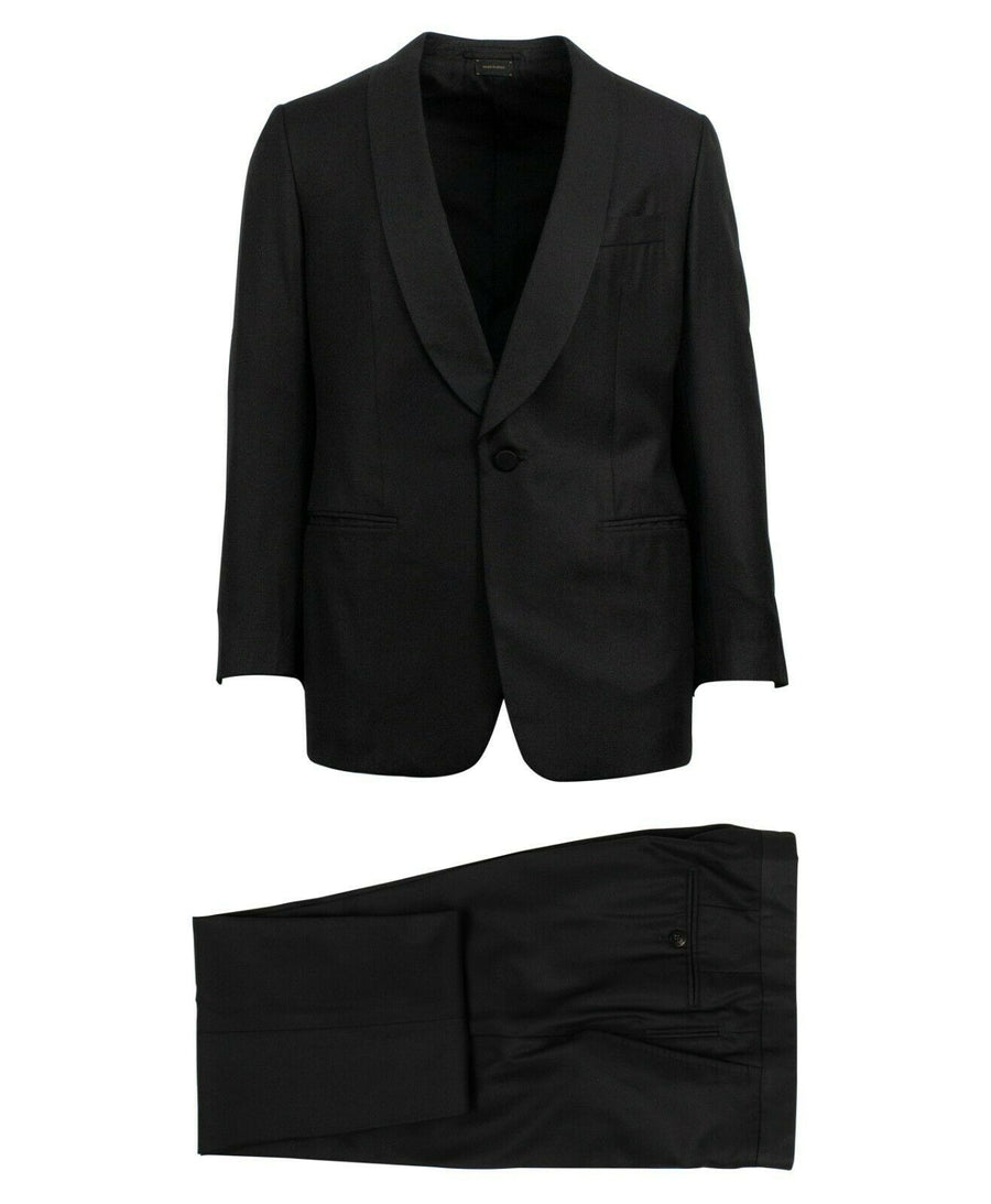 Wool Blend Suit - Navy