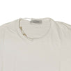 Cotton With Gold Chain Short Sleeve T-Shirt - White