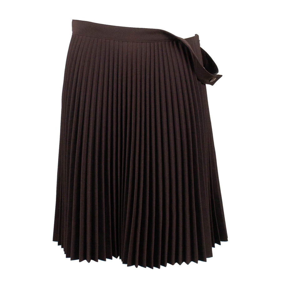 Pleated Convertible Top/Skirt - Maroon