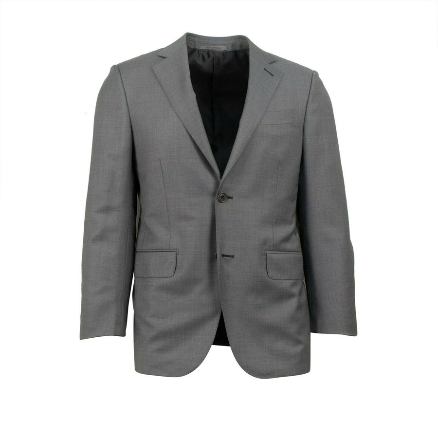 ERMENGILDO ZEGNA SU MISURA Wool Two Button Suit - Gray