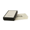 Leather Signature Money Clip - Black