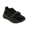 Suede Neoprene And Leather Sneakers - Black