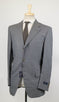 Drop 4 Striped Wool 3 Button Suit - Gray