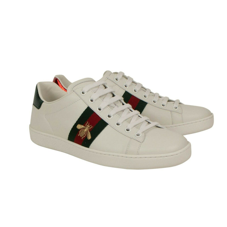 Ace Embroidered Sneakers- White