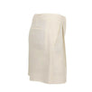 Silk Pleated Front Shorts - Ivory