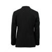 Wool Two Button Tuxedo Suit - Black