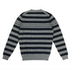 'Marina' Striped Crew Neck Sweater - Navy Blue