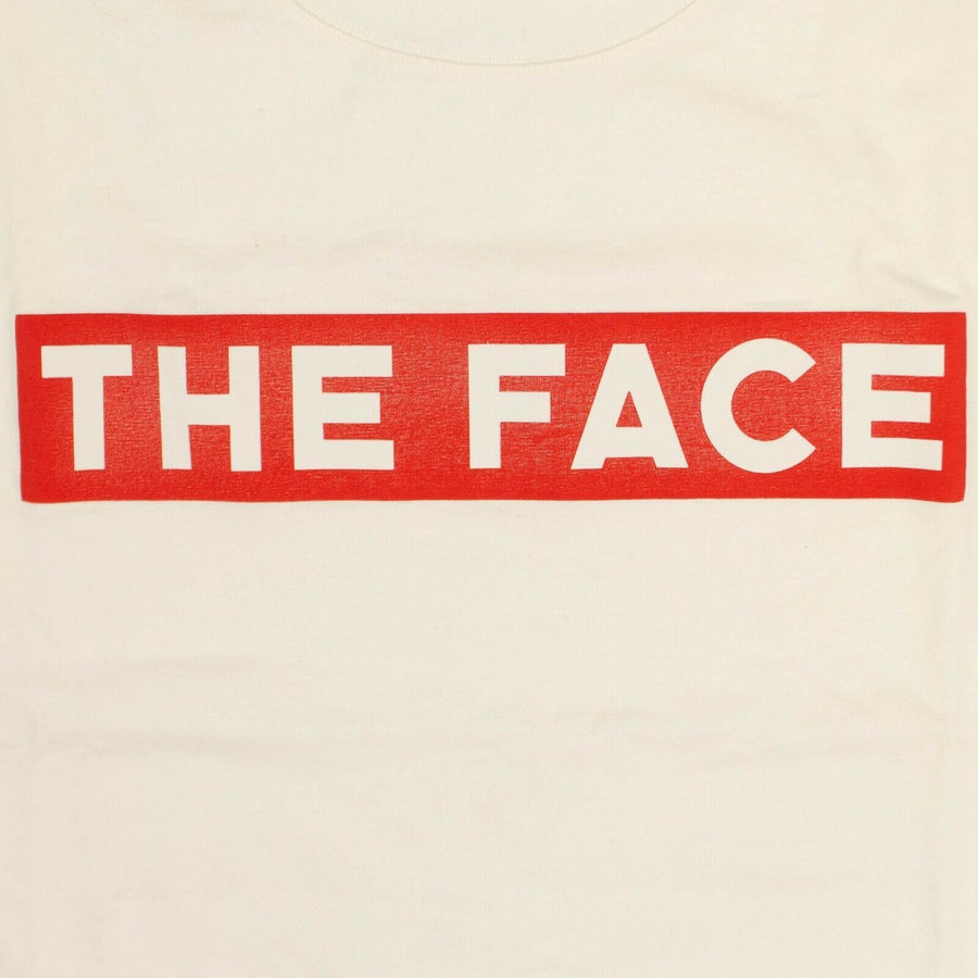 Men's The Face Cotton T-Shirt - Off White