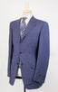 Drop 6 Striped Wool Blend 3 Button Suit - Blue