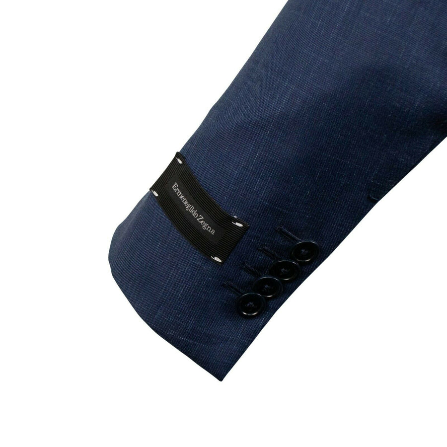 Wool Blend Suit - Dark Blue