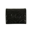 GG Marmont Leather Card Case Wallet - Black