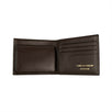 Leather Star Embossed Bi-Fold Wallet - Brown