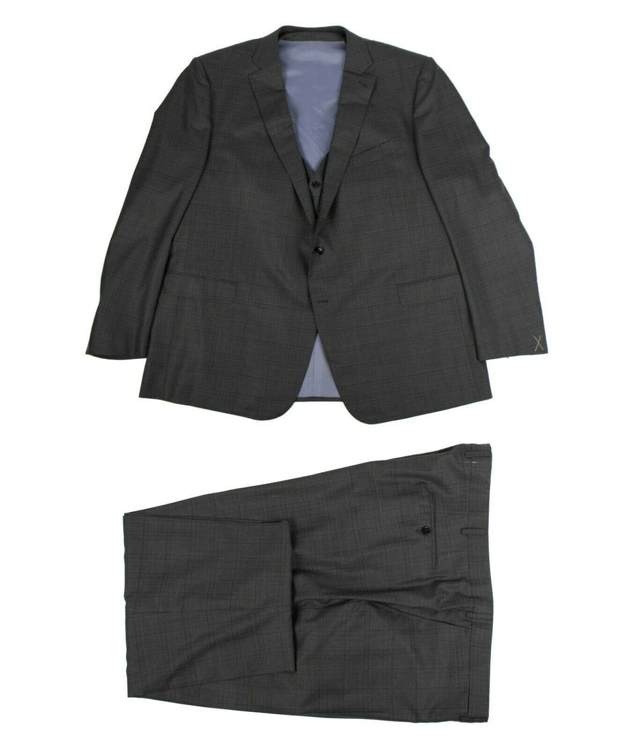 ERMENGILDO ZEGNA SU MISURA Wool Three Piece Suit - Gray