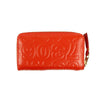 Leather Embossed Mini Wallet Coin Purse - Orange