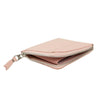 Reptile Leather Patchwork Slim Wallet Pouch - Pink