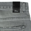 Faded Cotton Blend Distressed Jeans - Gray