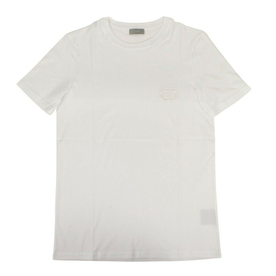 Cotton 'CD Icon' Short Sleeve T-Shirt - White