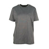 Cotton Back Design T-Shirt Top - Heather Gray