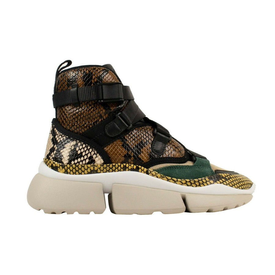 Python Print Calfskin 'Sonnie' High-Top Sneakers