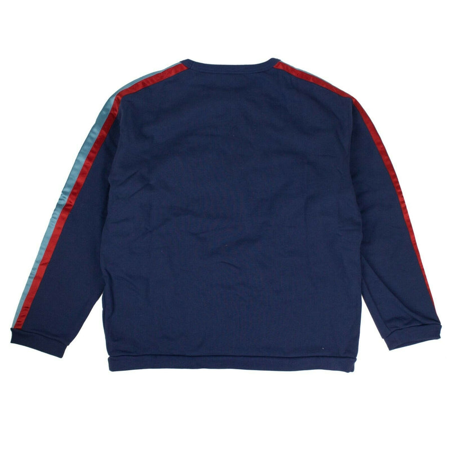 Cotton GG Star Design Crew-Neck Sweatshirt - Blue