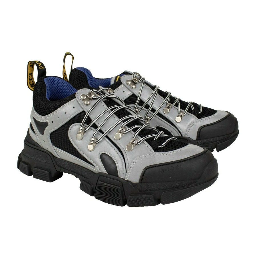 Men's Reflective Flashtrek Hiking Sneakers - Silver / Black