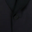 Wool Blend One Button Tuxedo - Blue