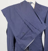 Drop 6 Striped Wool Blend 3 Button Suit - Blue