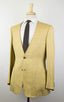 Silk Blend Lapel-Less 2 Button Suit - Yellow