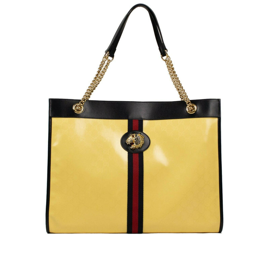 Rajah GG Supreme Canvas Large Tote Bag - Yellow