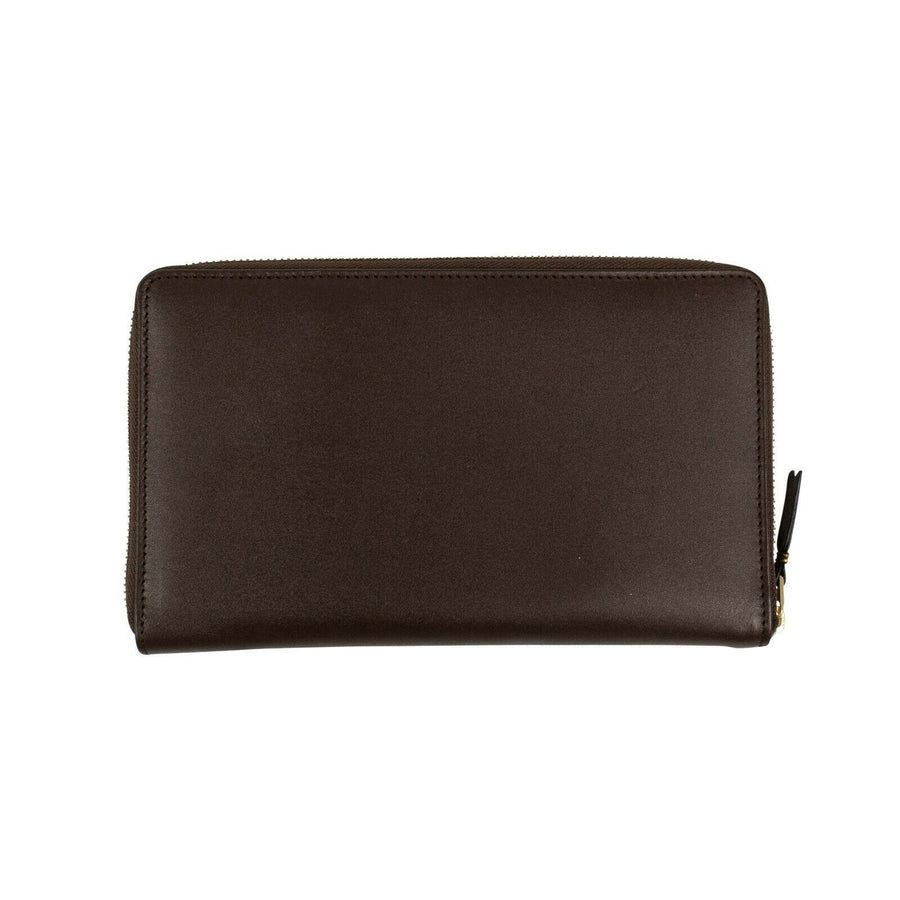 Leather Travel Organizer Wallet - Brown