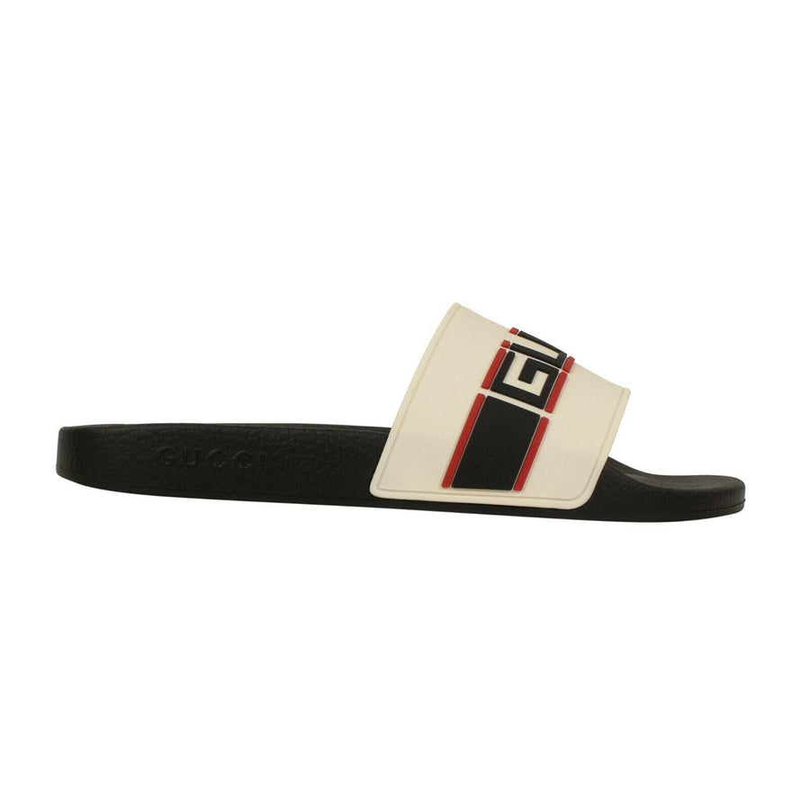 Stripe Rubber Slides Sandals