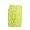 Floral Embroidered Shorts - Neon Yellow