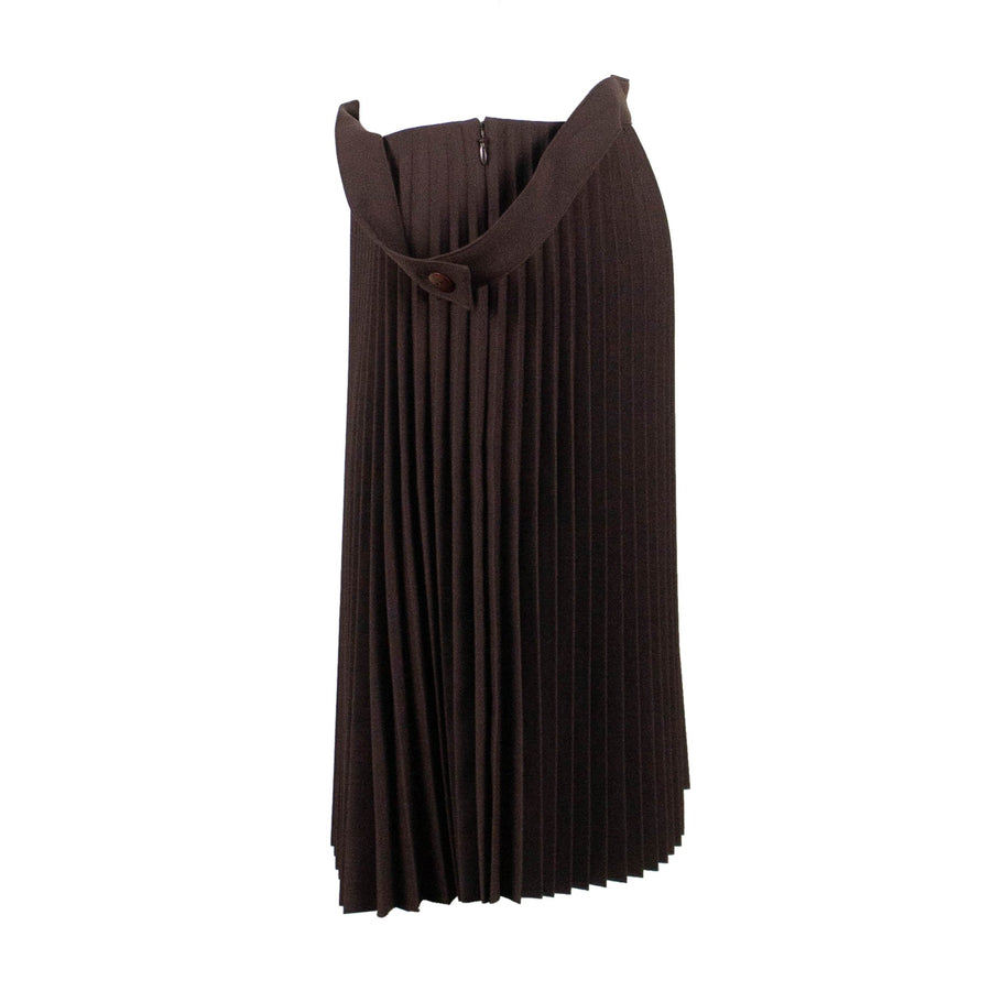 Pleated Convertible Top/Skirt - Maroon