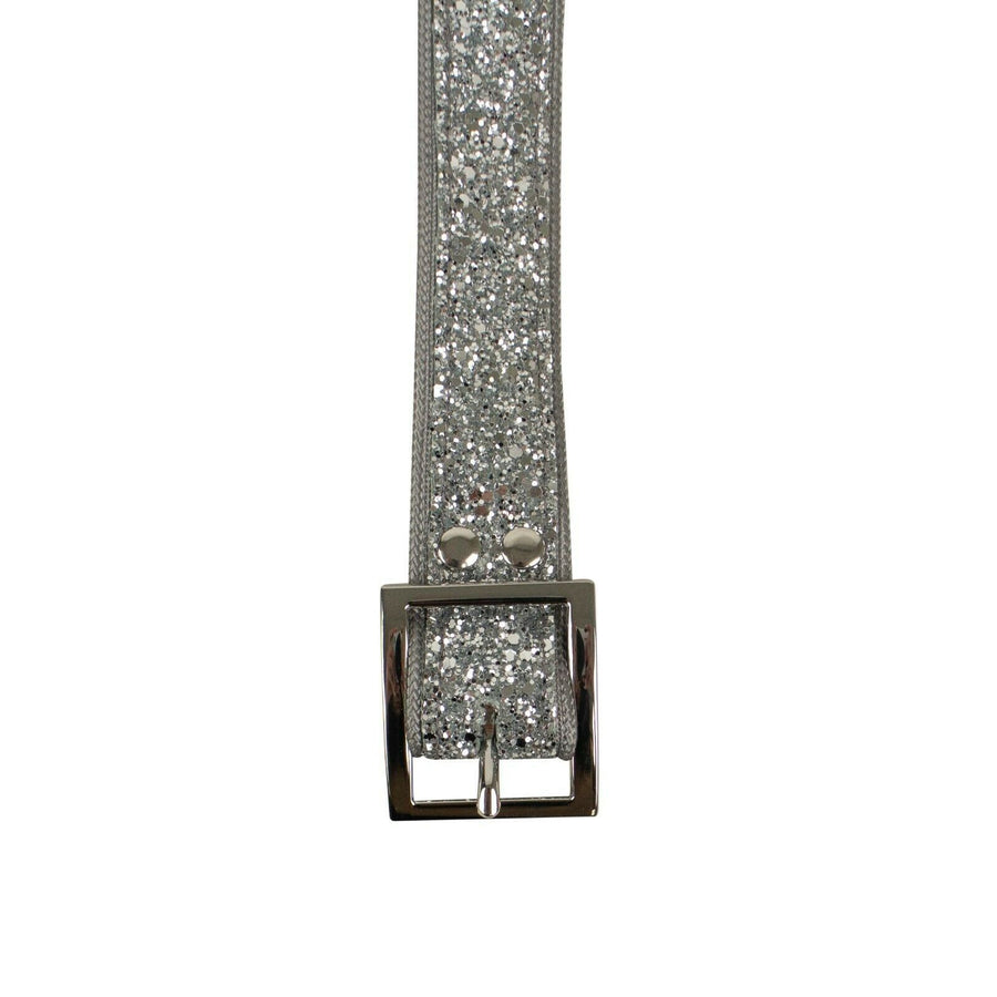 Glitter Long Belt - Silver