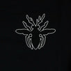 Embroidered Bee Crewneck Pullover Sweater - Black