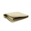 Leather Number Embossed Slim Wallet - Ivory