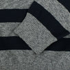 'Marina' Striped Crew Neck Sweater - Navy Blue