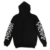 Cotton Bones Graphic Print Hoodie Sweatshirt - Black