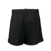 Floral Embroidered Lace Shorts - Black