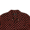 Checkered Button Down Shirt - Black And Red