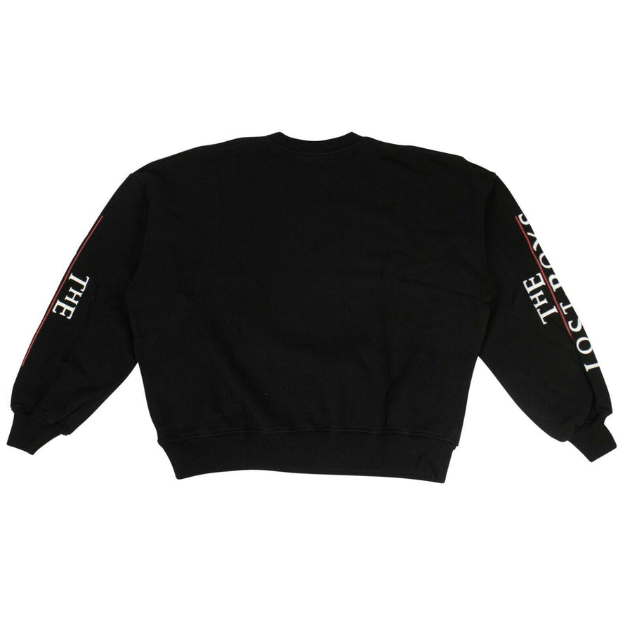 Cotton 'Lost Boys' Loose Fit Sweatshirt - Black