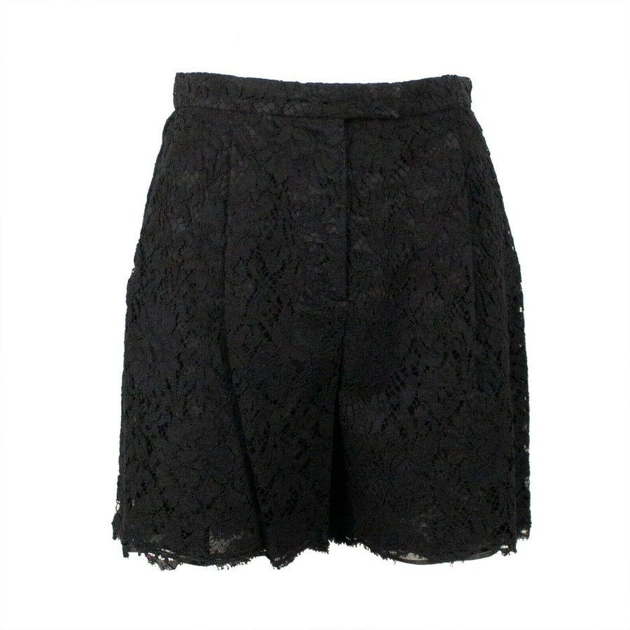 Floral Lace Shorts - Black