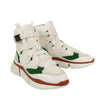 Suede 'Sonnie' High-Top Sneakers - White/Green