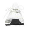 Stretch Fabric And Velvet Sneakers - White / Gray