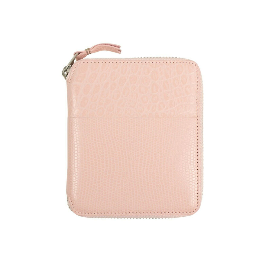 Animal Embossed Patchwork Square Wallet - Pink