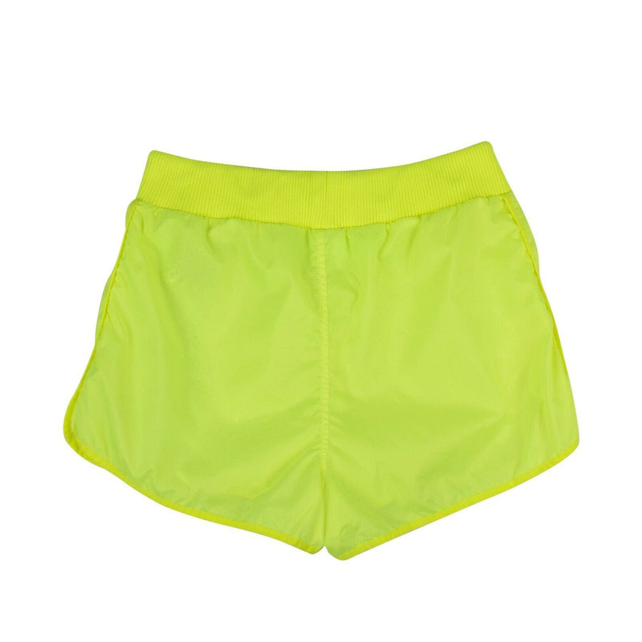 Rubber-Appliqued Shell Shorts - Neon Yellow