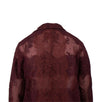 Sheer Lace Long Summer Coat - Burgundy