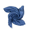 Silk 'Coaching' 140CM Shawl Scarf - Blue